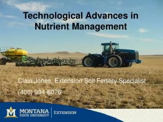 Technological Advances in Nutrient Management