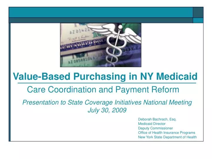 value based purchasing in ny medicaid