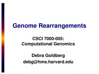 Genome Rearrangements