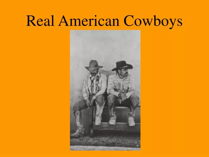 real american cowboys