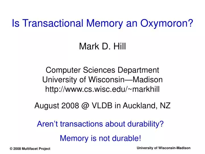 is transactional memory an oxymoron