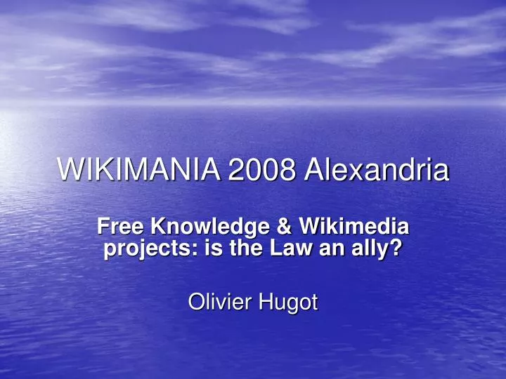 wikimania 2008 alexandria