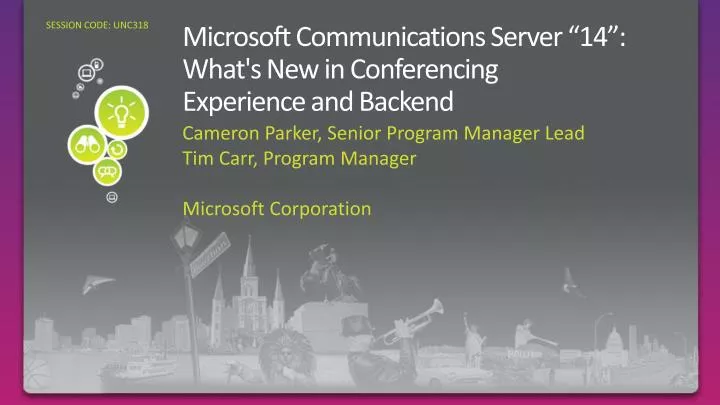 microsoft communications server 14 what s new in conferencing experience and backend