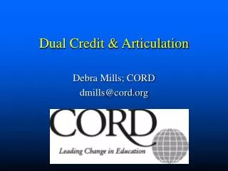 Dual Credit &amp; Articulation
