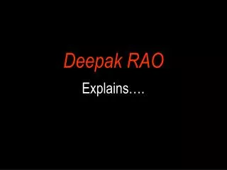 Deepak RAO