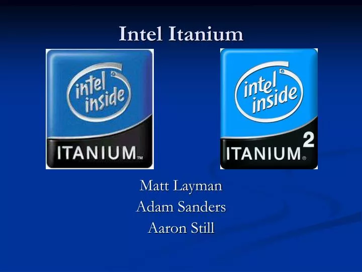 intel itanium