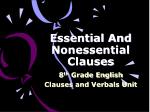 Essential And Nonessential Clauses - slide 1