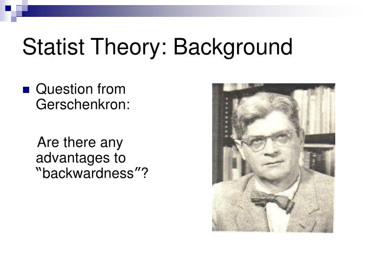 statist theory background