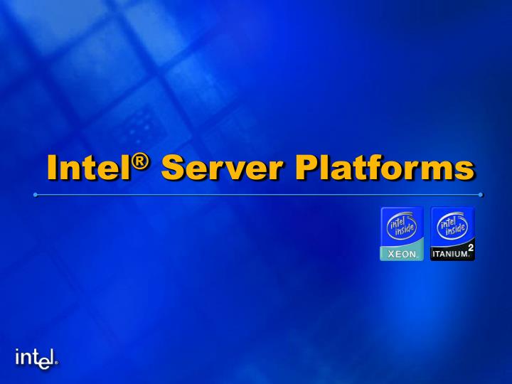 intel server platforms