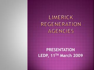 Limerick Regeneration AgencIES