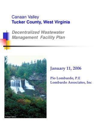 Canaan Valley Tucker County, West Virginia Decentralized Wastewater Management Facility Plan
