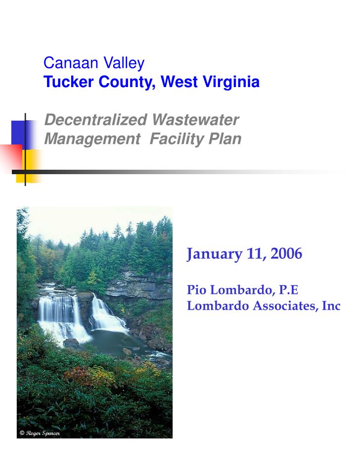 canaan valley tucker county west virginia decentralized wastewater management facility plan