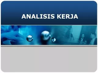 analisis kerja