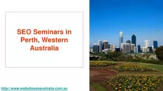 Perth SEO - SEO Seminars in Perth Western Australia
