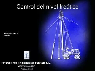 control del nivel fre tico