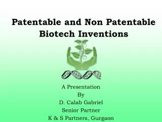 Patentable and Non Patentable Biotech Inventions