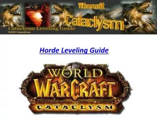 Horde Leveling Guide