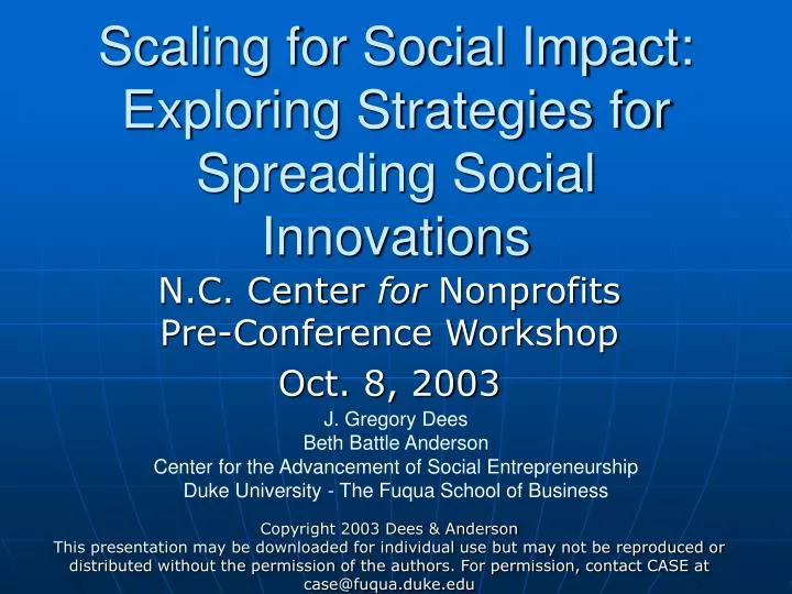 scaling for social impact exploring strategies for spreading social innovations