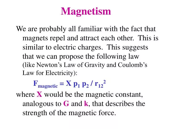 magnetism