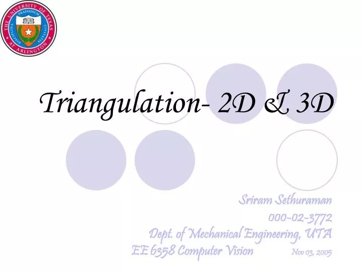 triangulation 2d 3d