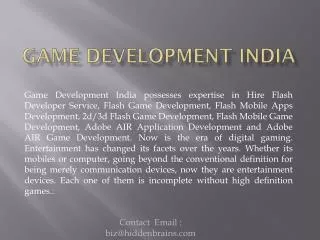 Game Development India