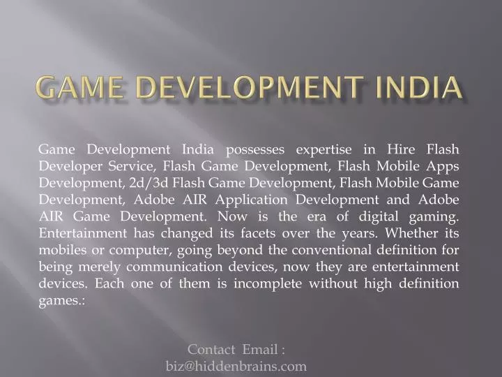 game development india