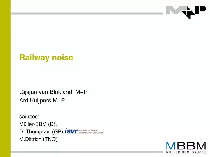 railway noise
