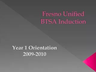 Fresno Unified BTSA Induction