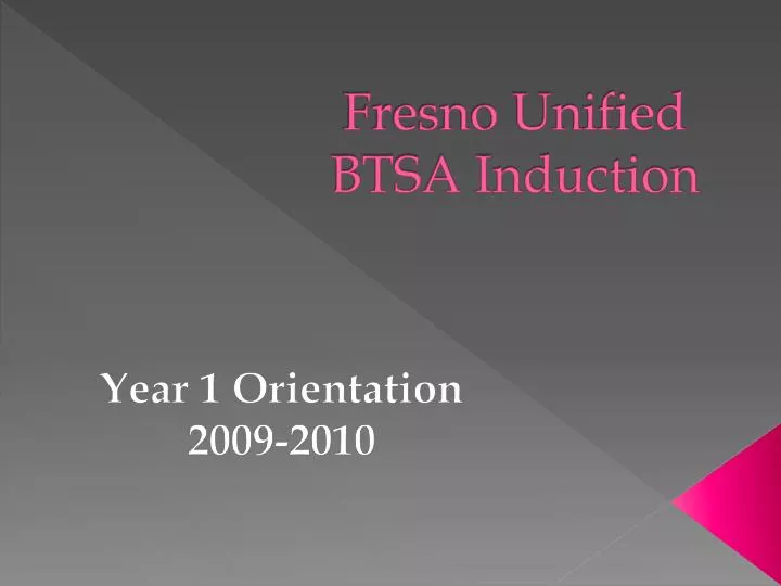 fresno unified btsa induction