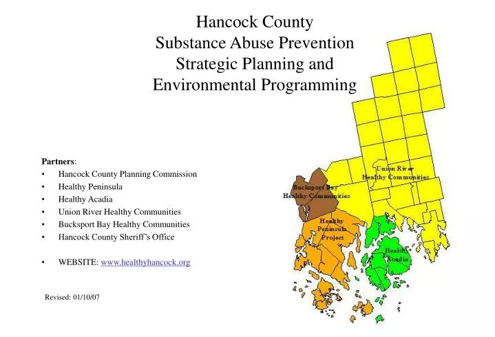 hancock county substance abuse prevention strategic planning and environmental programming