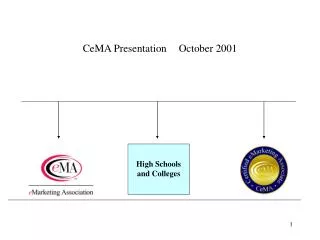 CeMA Presentation	October 2001