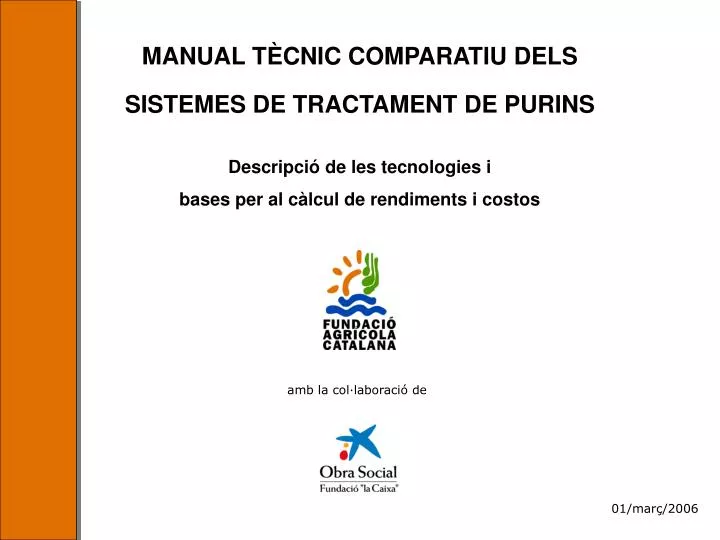 manual t cnic comparatiu dels sistemes de tractament de purins