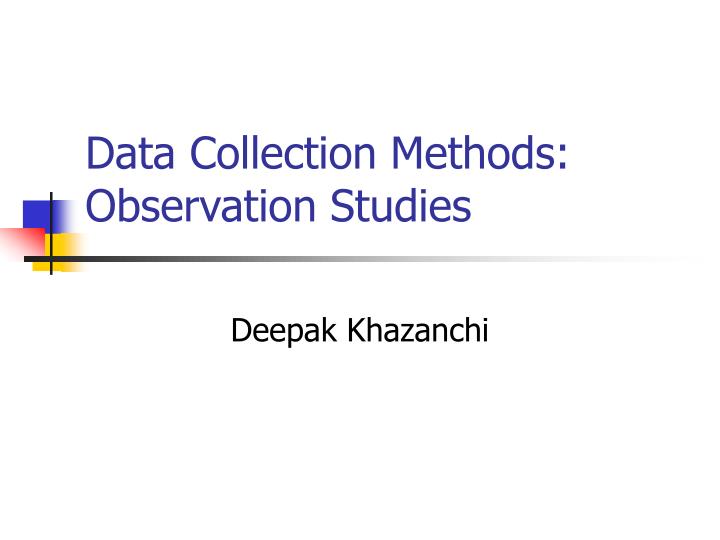 data collection methods observation studies