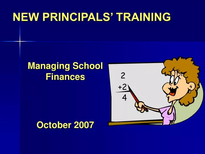 new principals training