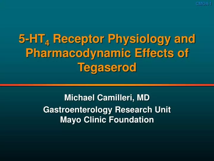 5 ht 4 receptor physiology and pharmacodynamic effects of tegaserod