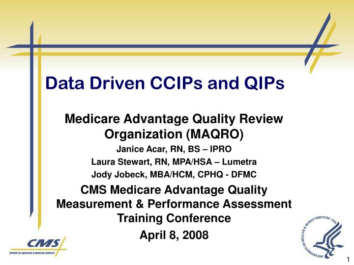 data driven ccips and qips