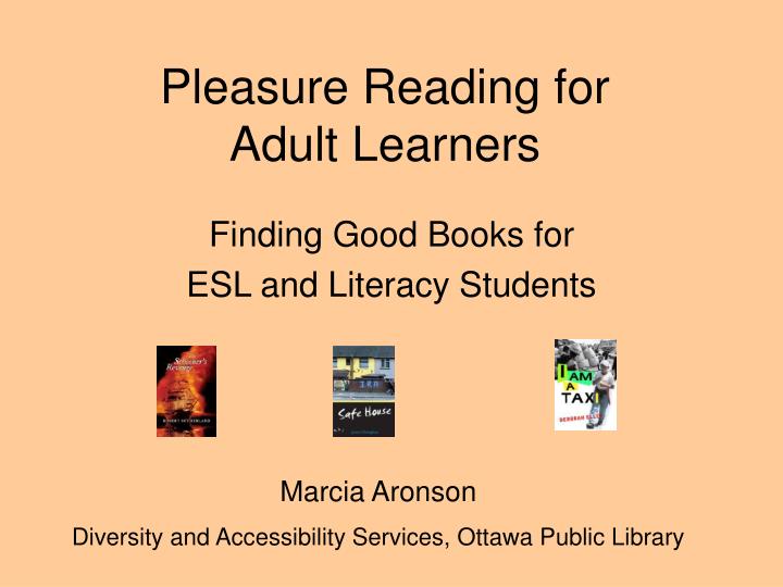 pleasure reading for adult learners