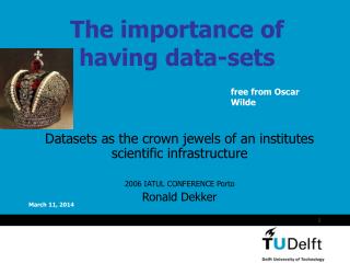 The importance of having data-sets