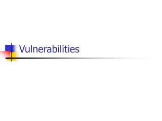 Vulnerabilities