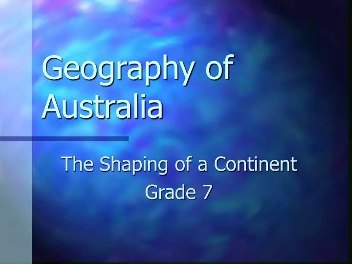 geography of australia