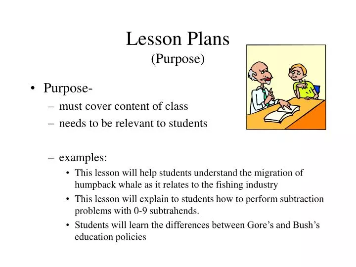 lesson plans purpose