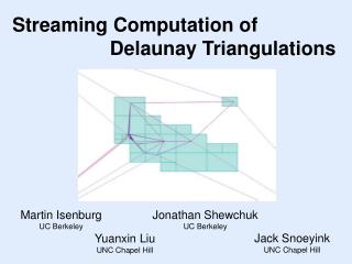 Streaming Computation of 		 Delaunay Triangulations