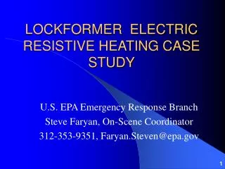 LOCKFORMER ELECTRIC RESISTIVE HEATING CASE STUDY