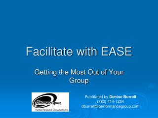 Facilitate with EASE