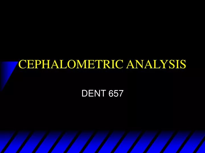 cephalometric analysis