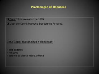 proclama o da rep blica