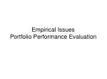 Empirical Issues Portfolio Performance Evaluation - slide 1