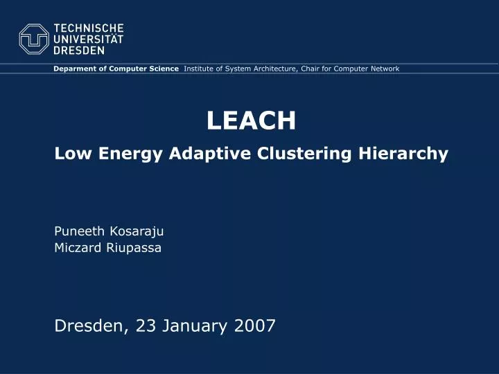 leach low energy adaptive clustering hierarchy