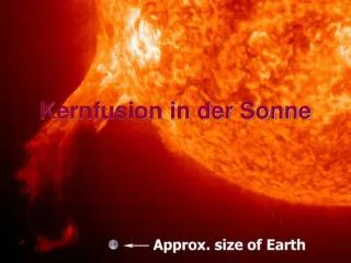 Kernfusion in der Sonne