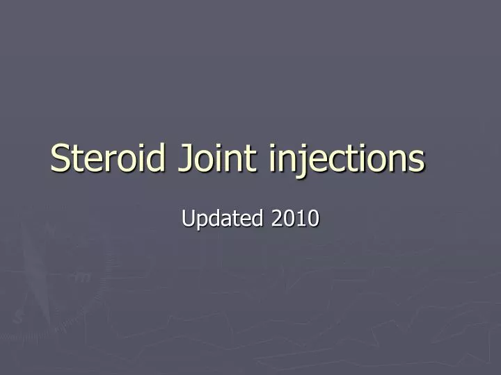 steroid joint injections